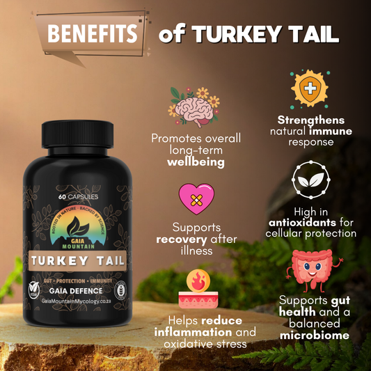 Gaia DEFENCE | Turkey Tail | 60 Veg Caps
