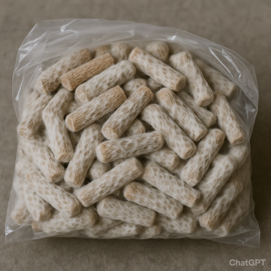 Wooden dowels for log innoculation