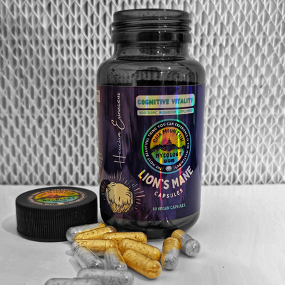 Super Brain. High bio-availability Lion's Mane Dual Extract - 60 Capsules (500mg each)